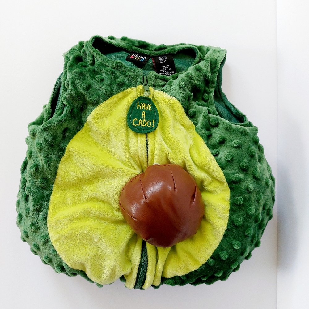 Avocado Costume size 6-9‎ months Halloween Crunchy Baby Going Wild